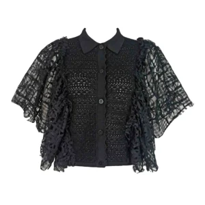 Pointelle Knit Cardigan