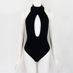 Cut-Out Knit Bodysuit